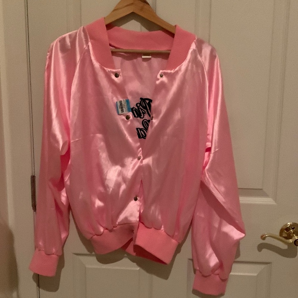 Pink ladies bomber jacket